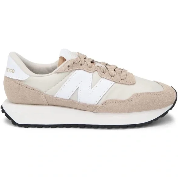 ✨ Like New ~ New Balance 237 V1 Sneakers – Beige & Off-White – Size 8.5 ✨ - Picture 2 of 12